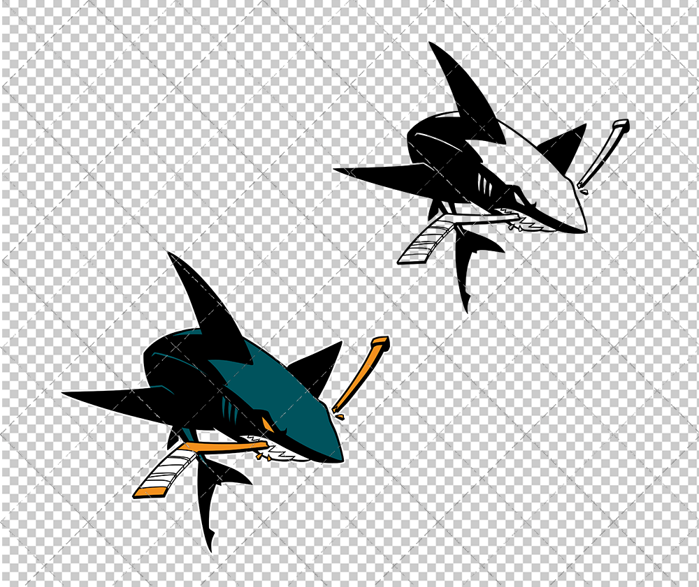 San Jose Sharks Alternate 2007 005, Svg, Dxf, Eps, Png - SvgShopArt