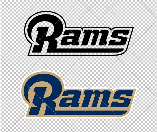 Los Angeles Rams Wordmark 2016 002, Svg, Dxf, Eps, Png - SvgShopArt