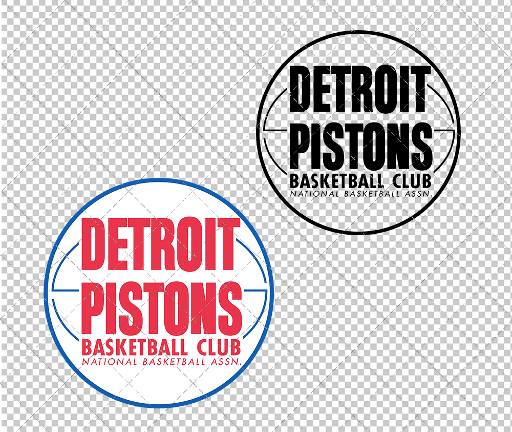 Detroit Pistons Secondary 1957, Svg, Dxf, Eps, Png - SvgShopArt