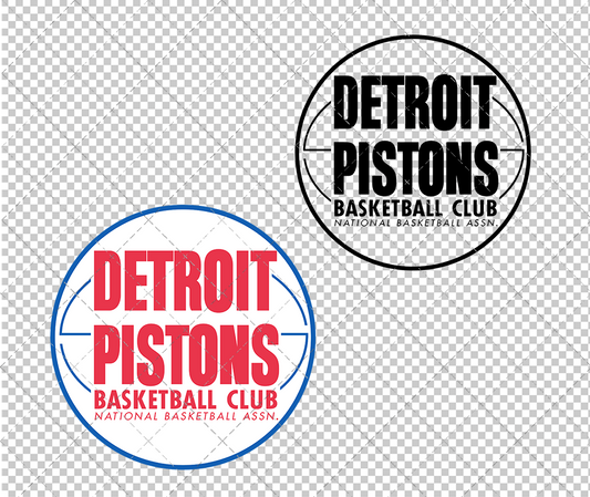Detroit Pistons Secondary 1957, Svg, Dxf, Eps, Png - SvgShopArt