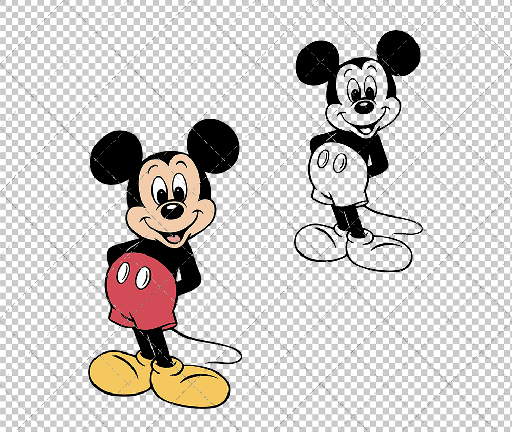 Mickey Mouse 007, Svg, Dxf, Eps, Png - SvgShopArt