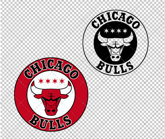 Chicago Bulls Circle 2017, Svg, Dxf, Eps, Png - SvgShopArt