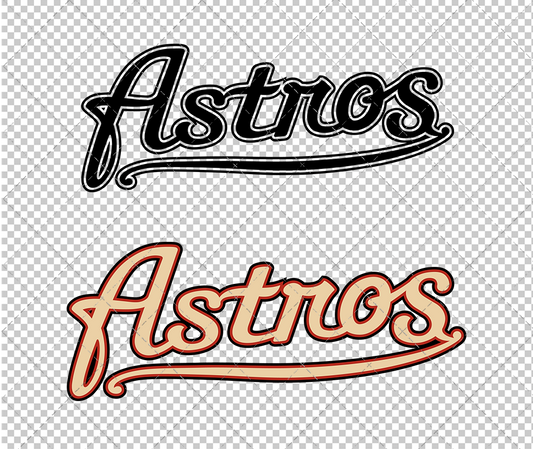 Houston Astros Jersey 2002 002, Svg, Dxf, Eps, Png - SvgShopArt