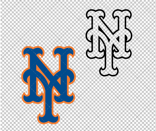 New York Mets Alternate 1997, Svg, Dxf, Eps, Png - SvgShopArt