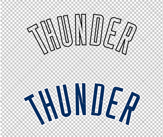 Oklahoma City Thunder Jersey 2008 002, Svg, Dxf, Eps, Png - SvgShopArt