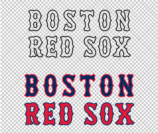 Boston Red Sox Wordmark 2009, Svg, Dxf, Eps, Png - SvgShopArt