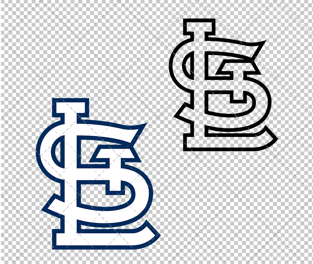 St. Louis Cardinals Cap 1964, Svg, Dxf, Eps, Png - SvgShopArt