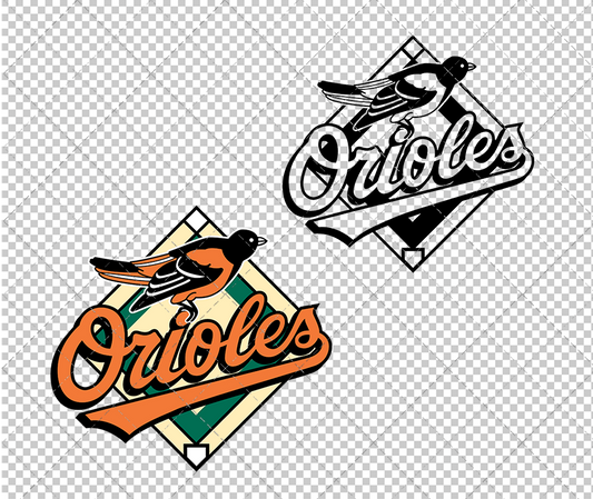 Baltimore Orioles 1995, Svg, Dxf, Eps, Png - SvgShopArt