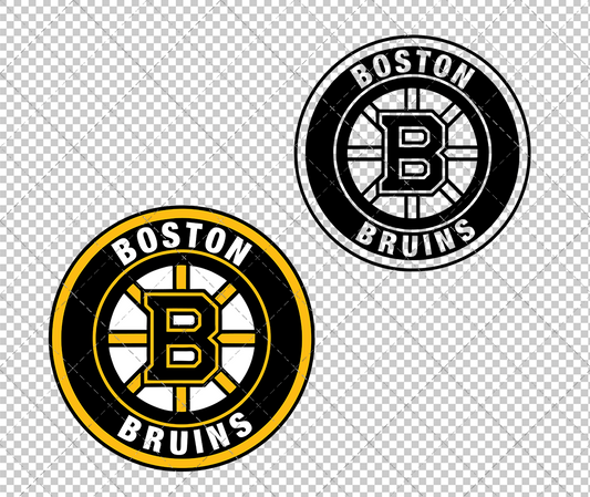 Boston Bruins Circle 2007 002, Svg, Dxf, Eps, Png - SvgShopArt