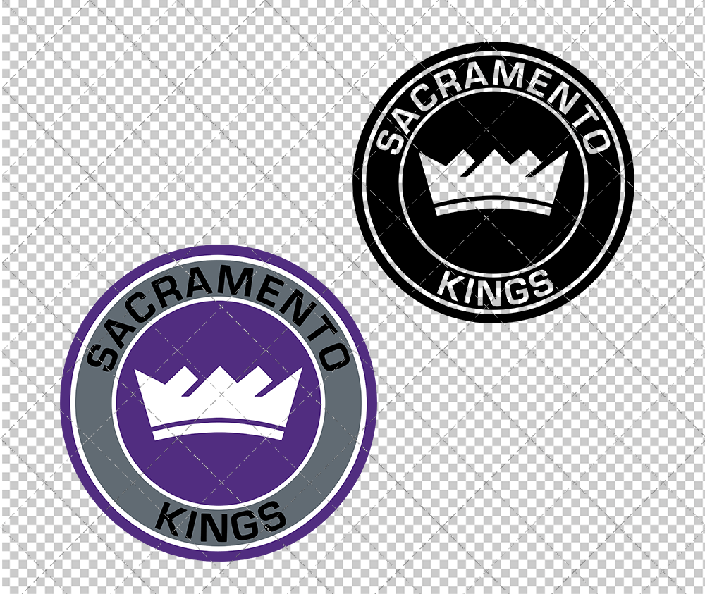 Sacramento Kings Circle 2016, Svg, Dxf, Eps, Png - SvgShopArt