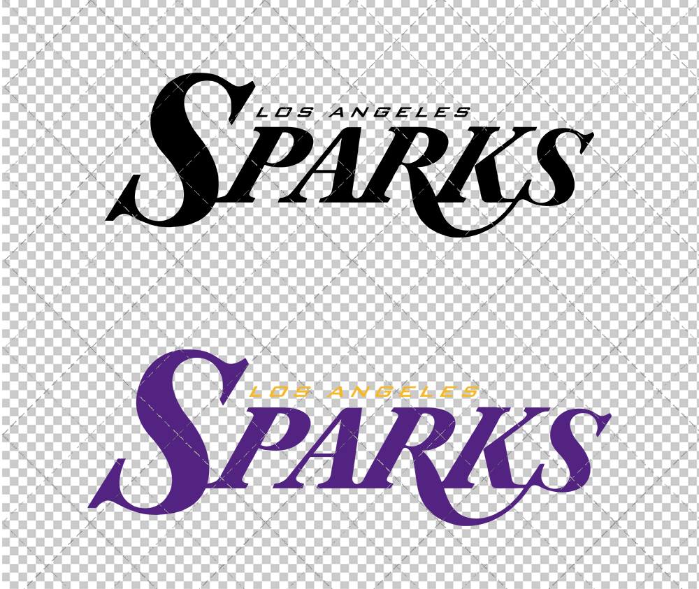 Los Angeles Sparks Wordmark 1997, Svg, Dxf, Eps, Png - SvgShopArt