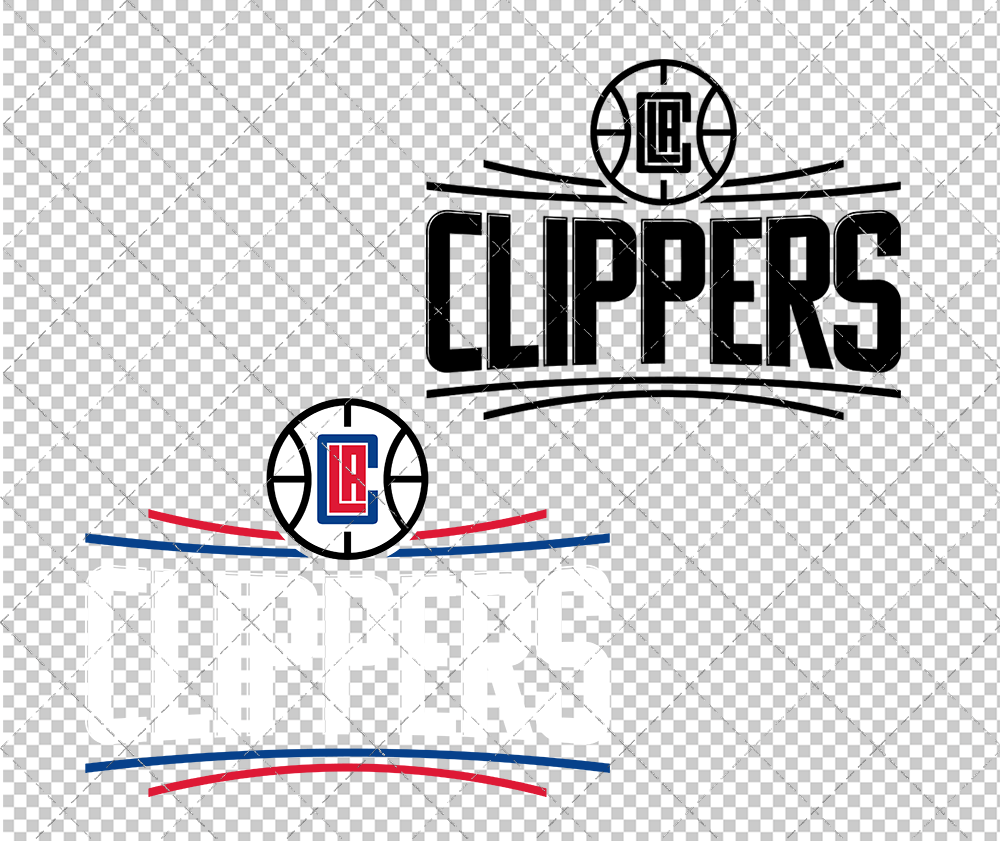 Los Angeles Clippers Secondary 2018 002, Svg, Dxf, Eps, Png - SvgShopArt