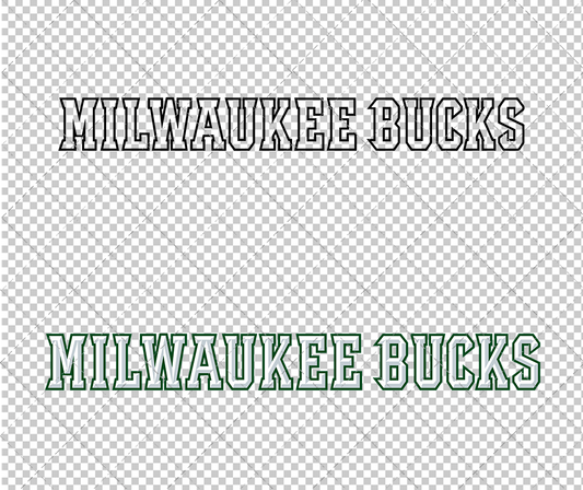 Milwaukee Bucks Wordmark 2006, Svg, Dxf, Eps, Png - SvgShopArt