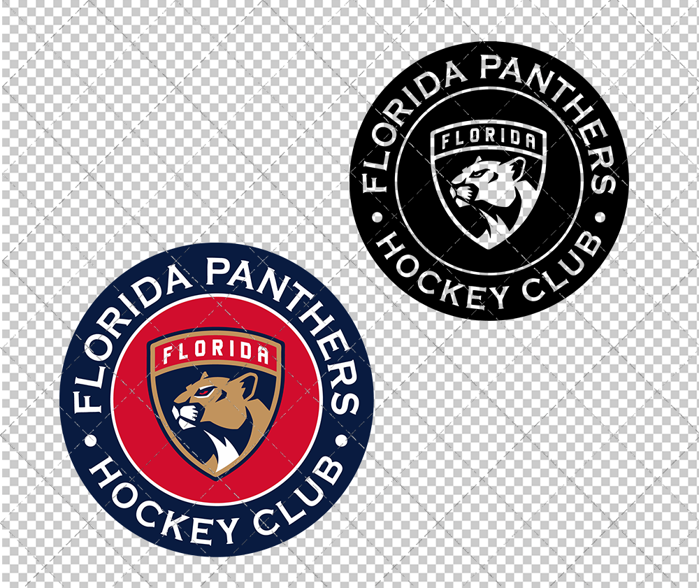 Florida Panthers Circle 2016, Svg, Dxf, Eps, Png - SvgShopArt