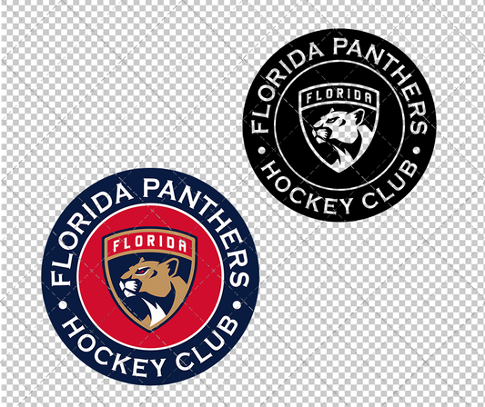 Florida Panthers Circle 2016, Svg, Dxf, Eps, Png - SvgShopArt