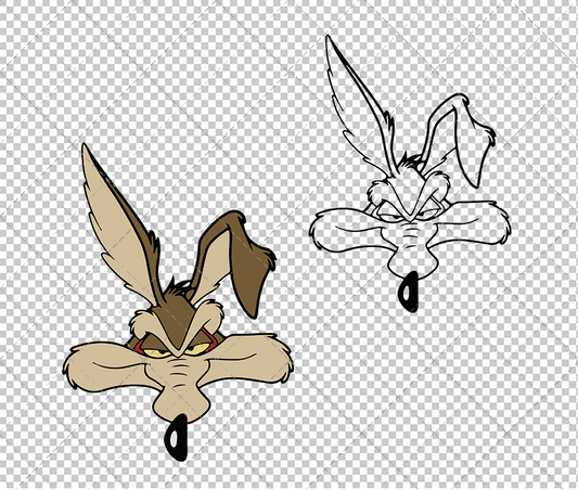 Wile E. Coyote - Looney Tunes 002, Svg, Dxf, Eps, Png - SvgShopArt