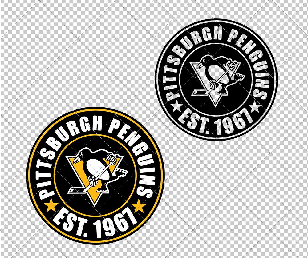 Pittsburgh Penguins Circle 2016 2005, Svg, Dxf, Eps, Png - SvgShopArt