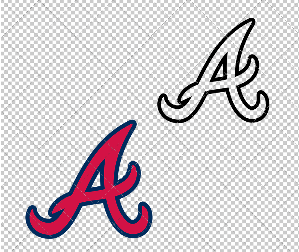 Atlanta Braves Alternate 2012 002, Svg, Dxf, Eps, Png - SvgShopArt