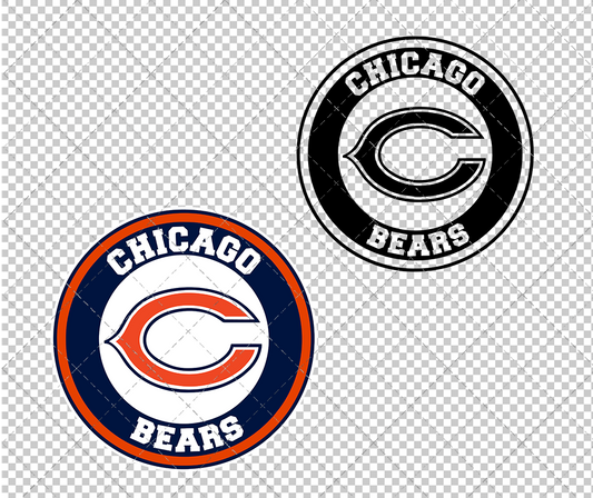 Chicago Bears Circle 2012, Svg, Dxf, Eps, Png - SvgShopArt