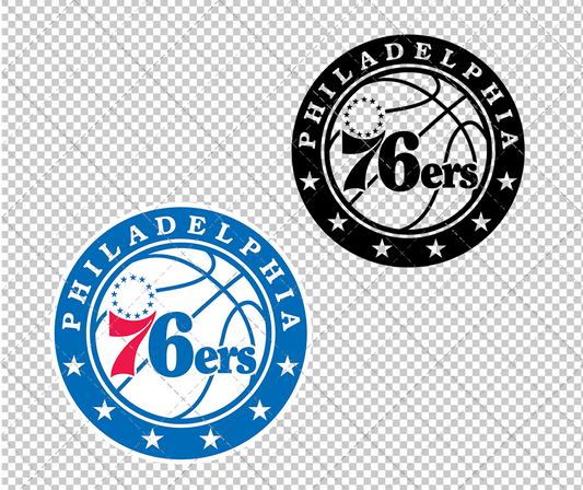 Philadelphia 76ers 2015, Svg, Dxf, Eps, Png - SvgShopArt