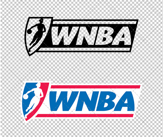 WNBA Logo Wordmark 1997, Svg, Dxf, Eps, Png - SvgShopArt