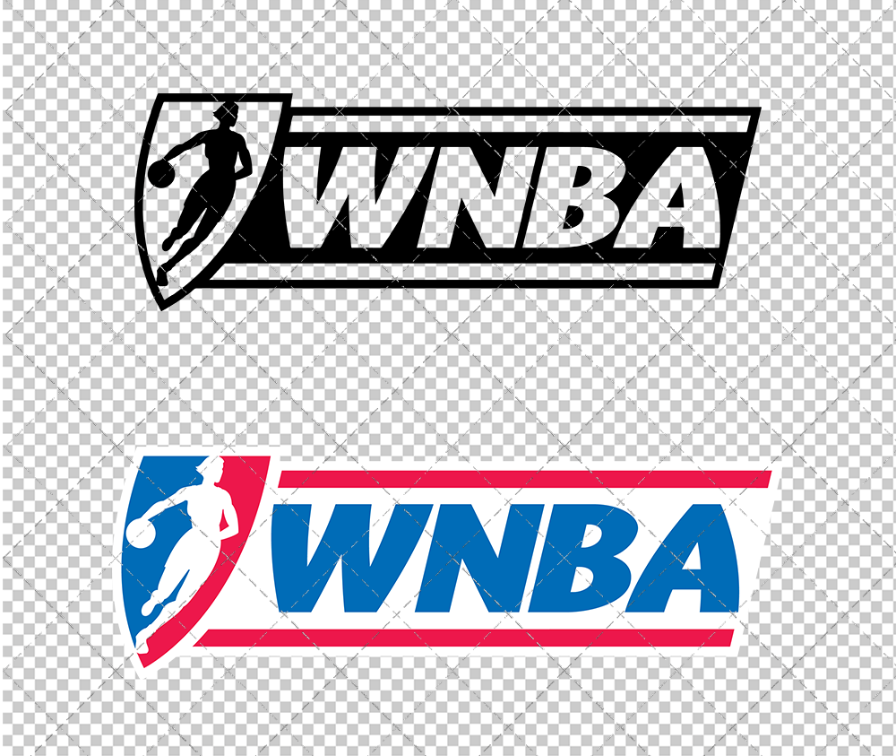 WNBA Logo Wordmark 1997, Svg, Dxf, Eps, Png