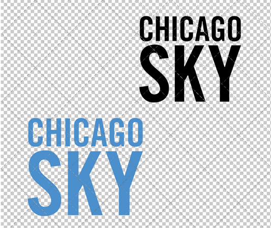 Chicago Sky Wordmark 2006 002, Svg, Dxf, Eps, Png - SvgShopArt