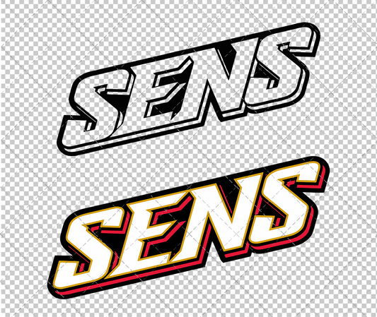 Ottawa Senators Jersey 2008, Svg, Dxf, Eps, Png - SvgShopArt