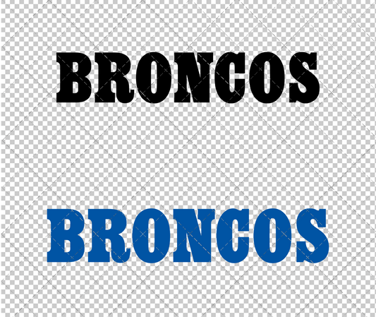 Denver Broncos Wordmark 1972, Svg, Dxf, Eps, Png - SvgShopArt