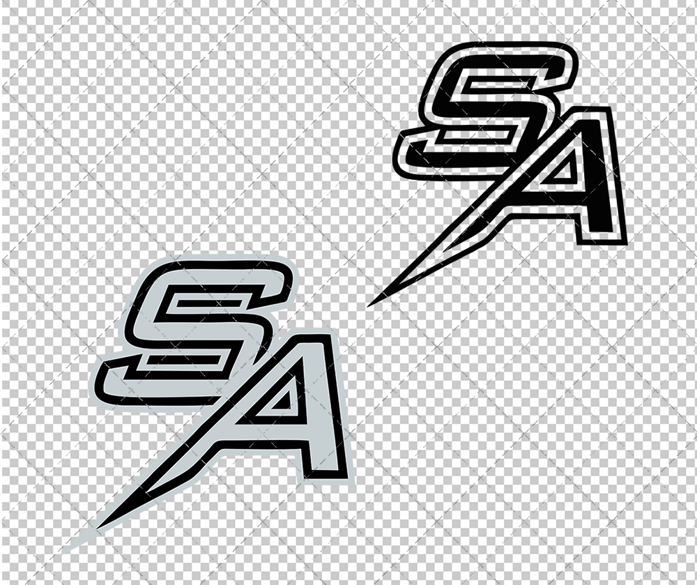 San Antonio Spurs Concept 2017 008, Svg, Dxf, Eps, Png - SvgShopArt