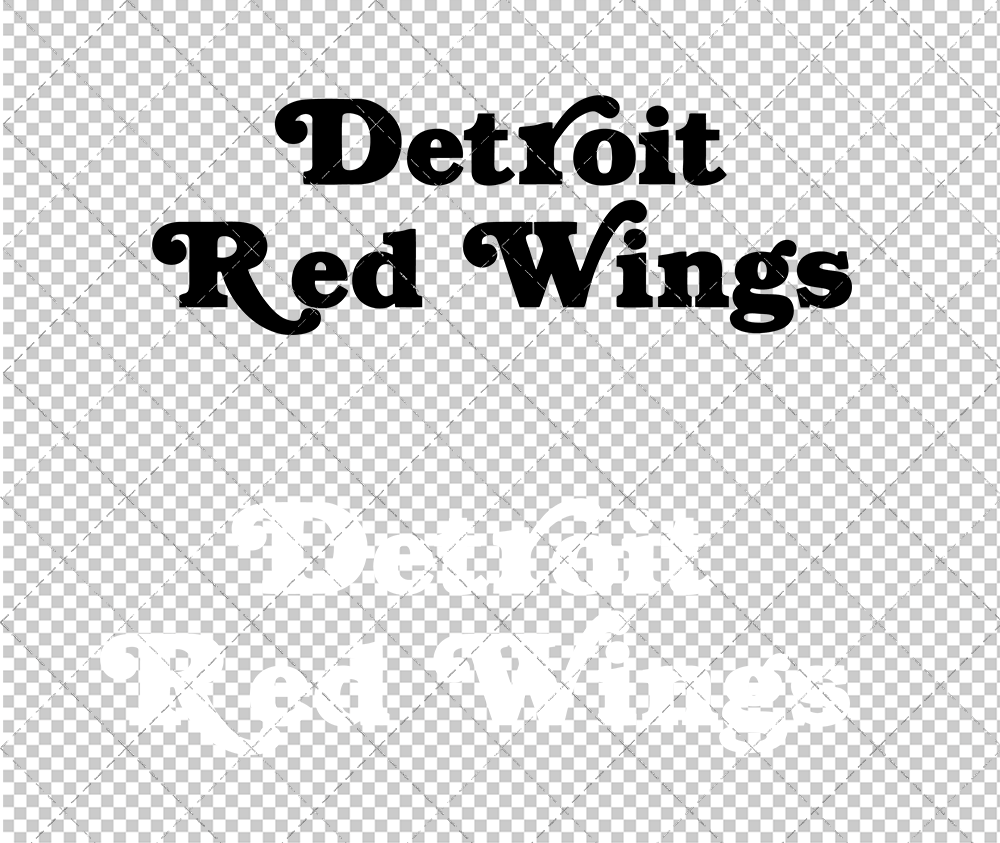 Detroit Red Wings Wordmark 1985 004, Svg, Dxf, Eps, Png - SvgShopArt