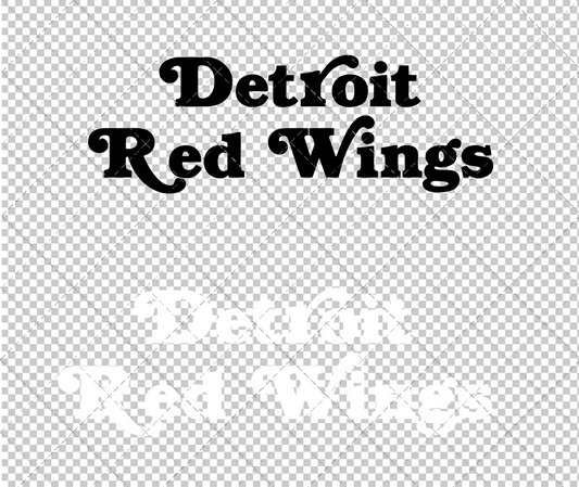 Detroit Red Wings Wordmark 1985 004, Svg, Dxf, Eps, Png - SvgShopArt