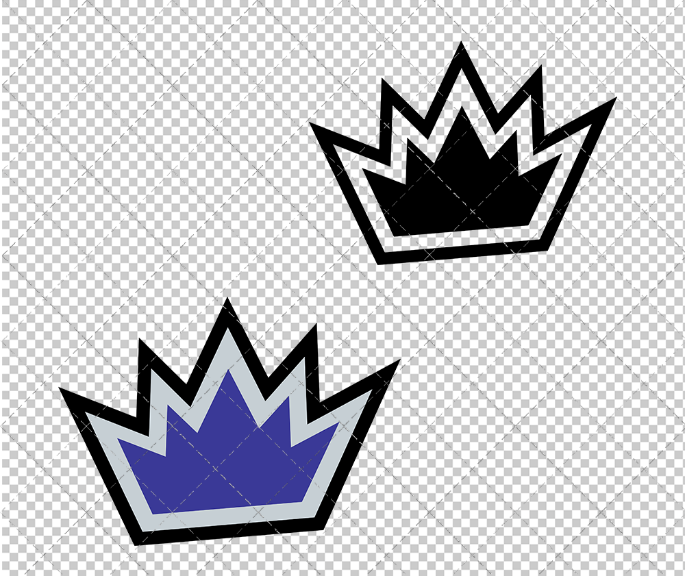 Sacramento Kings Alternate 2002, Svg, Dxf, Eps, Png - SvgShopArt