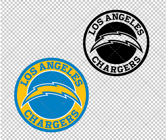 Los Angeles Chargers Circle 2020 002, Svg, Dxf, Eps, Png - SvgShopArt