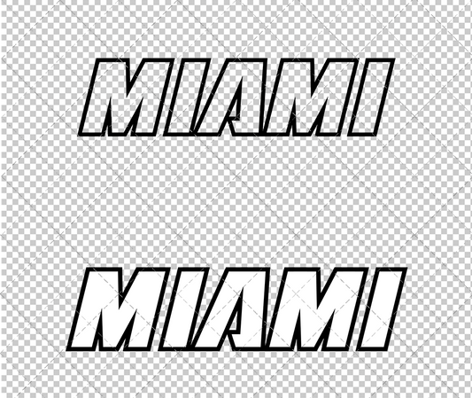 Miami Heat Jersey 1999 003, Svg, Dxf, Eps, Png - SvgShopArt
