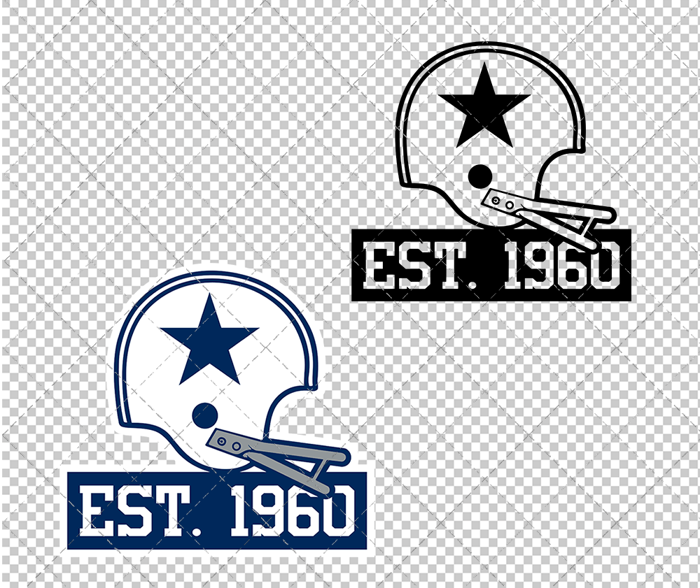 Dallas Cowboys Anniversary 2020, Svg, Dxf, Eps, Png - SvgShopArt