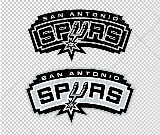 San Antonio Spurs 2002, Svg, Dxf, Eps, Png - SvgShopArt