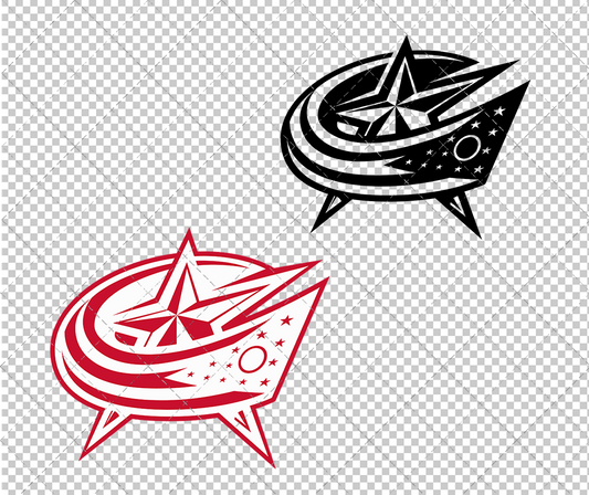 Columbus Blue Jackets Concept 2007 008, Svg, Dxf, Eps, Png - SvgShopArt