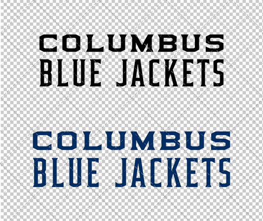 Columbus Blue Jackets Wordmark 2017, Svg, Dxf, Eps, Png - SvgShopArt