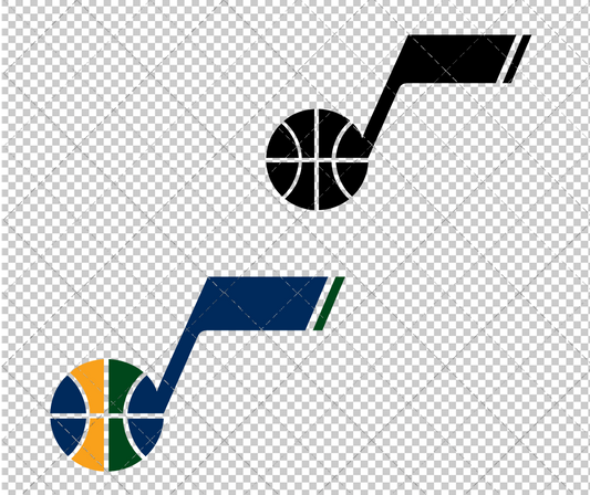 Utah Jazz Alternate 2010 002, Svg, Dxf, Eps, Png - SvgShopArt