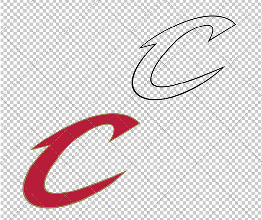 Cleveland Cavaliers Alternate 2003 003, Svg, Dxf, Eps, Png - SvgShopArt