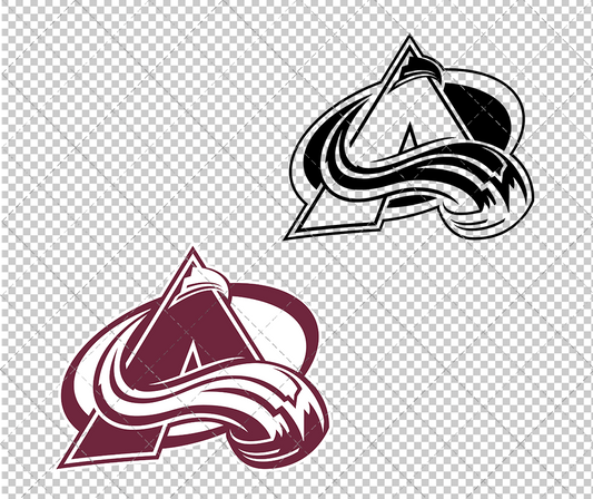 Colorado Avalanche Concept 1999 006, Svg, Dxf, Eps, Png - SvgShopArt