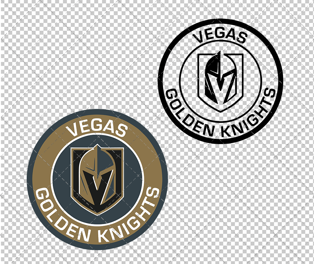 Vegas Golden Knights Circle 2017 003, Svg, Dxf, Eps, Png - SvgShopArt