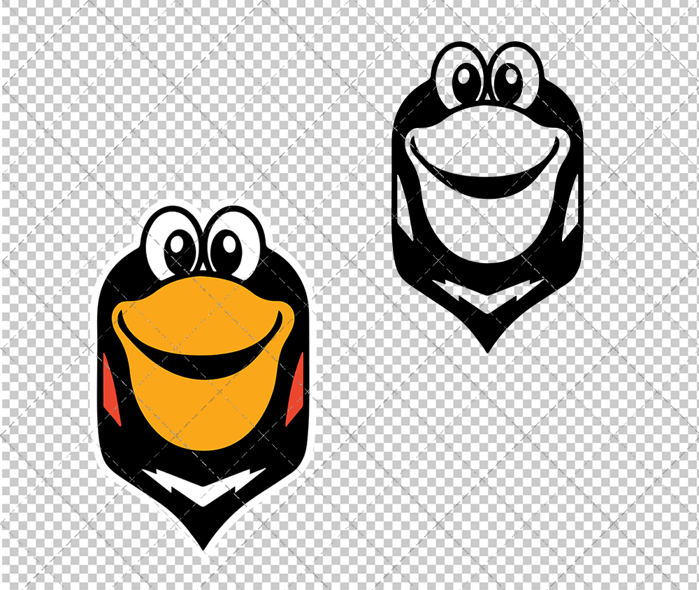 Pittsburgh Penguins Mascot Iceburgh, Svg, Dxf, Eps, Png - SvgShopArt