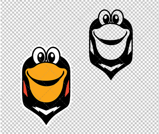 Pittsburgh Penguins Mascot Iceburgh, Svg, Dxf, Eps, Png - SvgShopArt