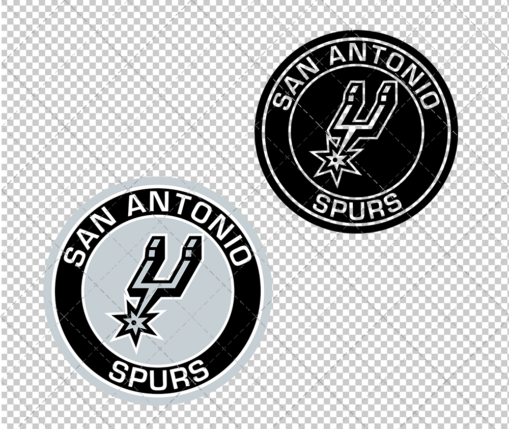 San Antonio Spurs Circle 2017, Svg, Dxf, Eps, Png - SvgShopArt