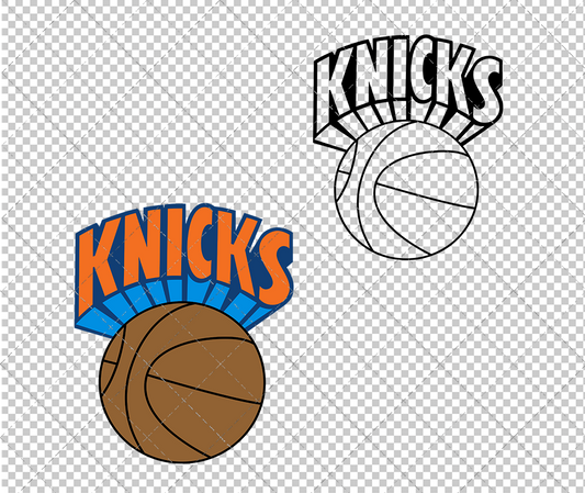 New York Knicks 1964, Svg, Dxf, Eps, Png - SvgShopArt