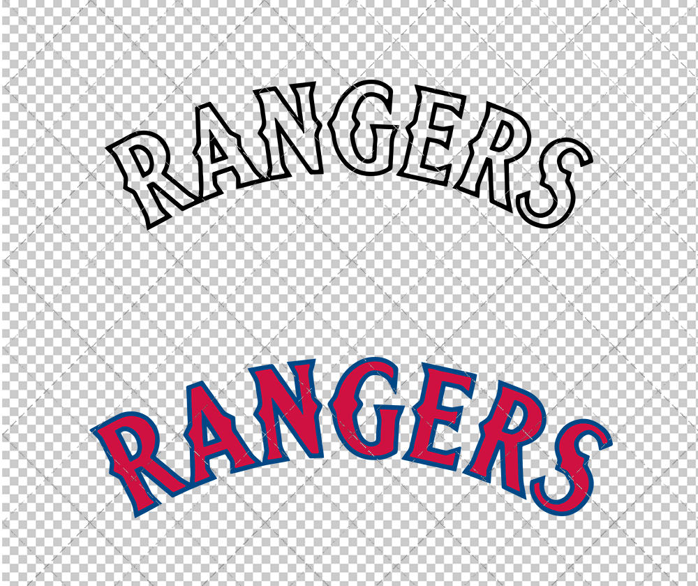 Texas Rangers Jersey 1994 002, Svg, Dxf, Eps, Png - SvgShopArt