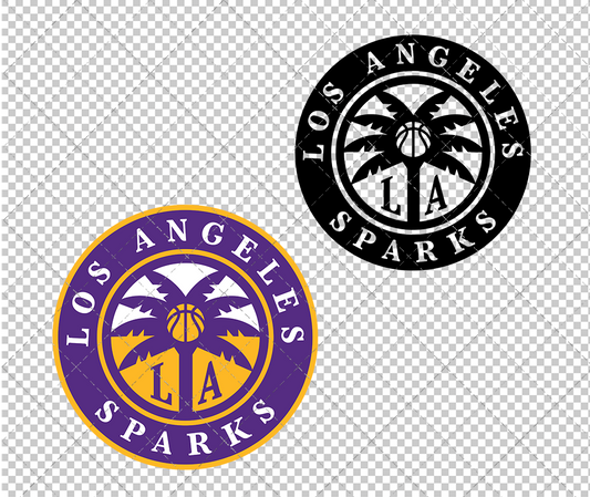 Los Angeles Sparks 2021, Svg, Dxf, Eps, Png - SvgShopArt