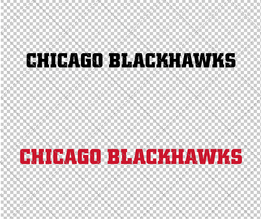 Chicago Blackhawks Wordmark 1997 002, Svg, Dxf, Eps, Png - SvgShopArt